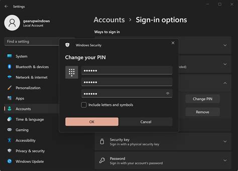 How To Change Pin In Windows 11 Gear Up Windows