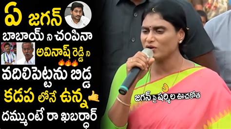 Ys Sharmila Strong Warning To Ys Jagan And Avinash Reddy Friday