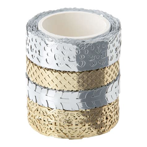 Folia Washi Tape Blonde Stk S Lv Og Gull Global Hobby Og Kunst