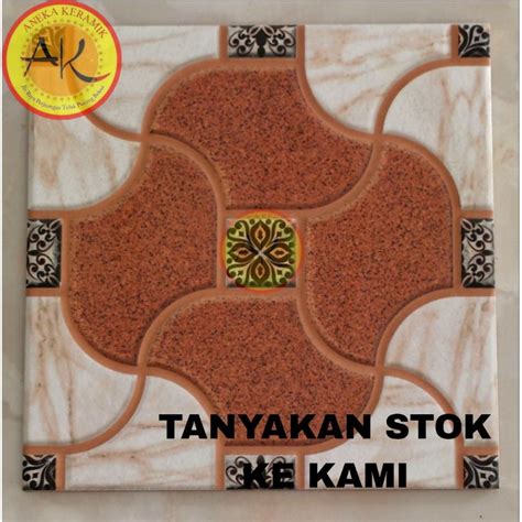 Jual Keramik Lantai Kasar Teras Dan Kamar Mandi Motif Timbul X