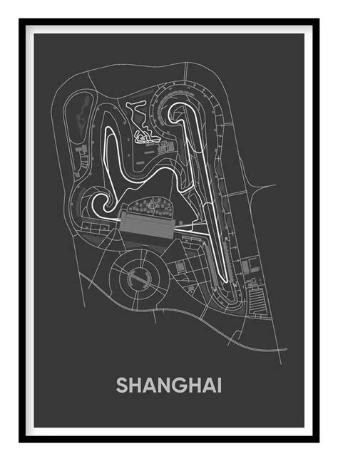 Shanghai Race Track F1 Poster | F1 poster, Race track, Shanghai