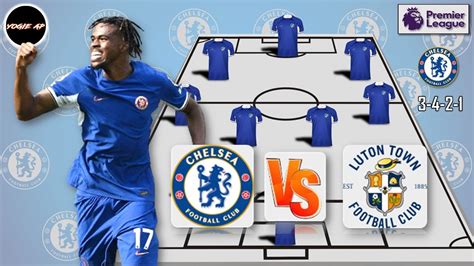 Chelsea Vs Luton Town Chelsea Prediction Lineup Premier League 2023