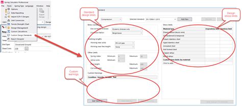 user defined design standards