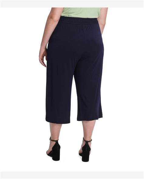 Riachuelo Cal A Pantacourt Feminina Plus Size Secret Glam Azul