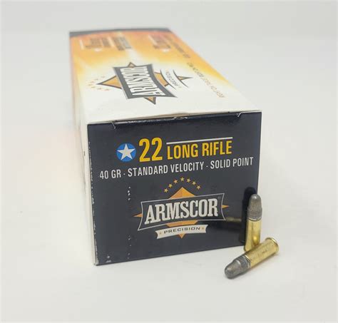 Armscor 22 Lr Ammunition Arm50349 36 Grain Hollow Point Bolt Action Only 50 Rounds