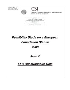 Fillable Online Ec Europa Annex E Efs Questionnaire Data Ec Europa