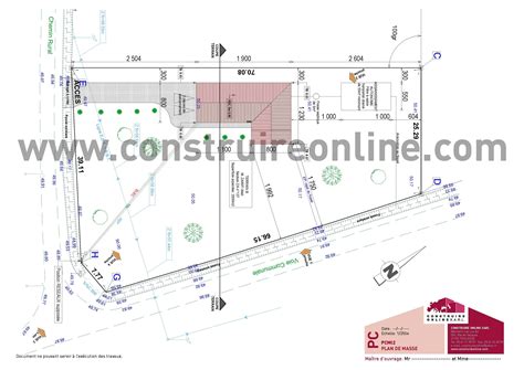 Plan De Masse Permis De Construire Maison Individuelle Idées De Travaux