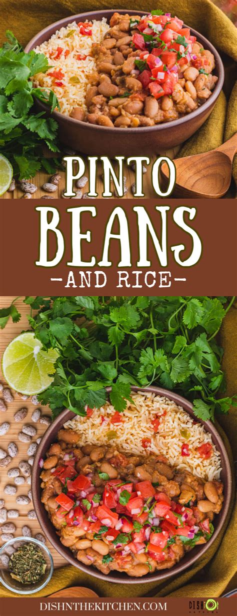 Pinto Beans and Rice - Dish 'n' the Kitchen