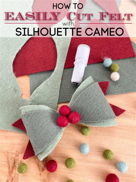 How To Easily Cut Felt With Silhouette Cameo Plus Felt Cut Settings