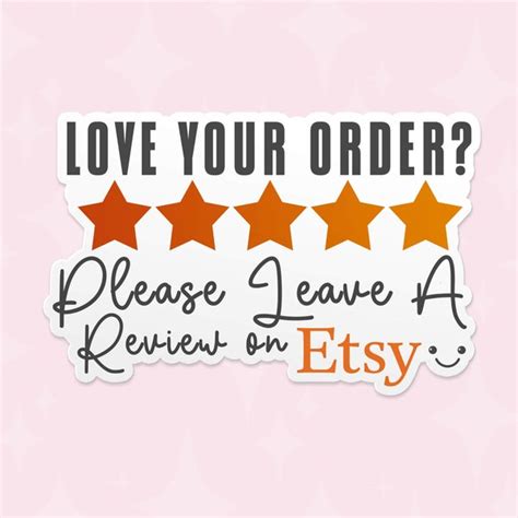 Leave A Review Etsy