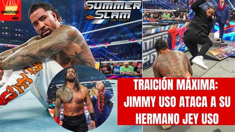 Jimmy Uso Traiciona A Jey Uso Y Roman Reigns Sigue Como Jefe Tribal