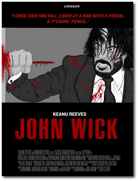 John Wick Movie Illustration Movie Poster On Behance