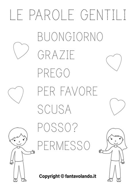 Educazione Civica Le Parole Gentili Schede Per La Scuola Primaria