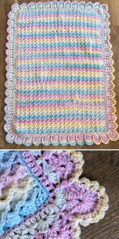 Pastel Crystal Waves Baby Blanket By Lisa Lyons Baby Blanket Crochet