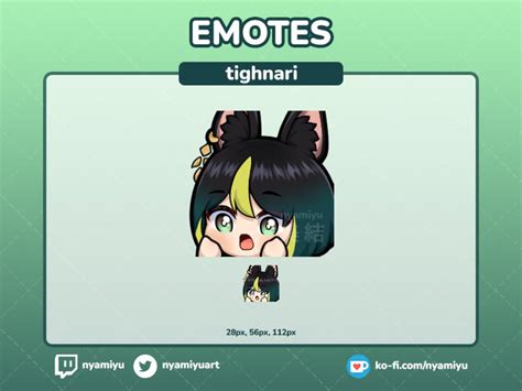 Tighnari Omg Emote Twitch Discord Genshin Impact Etsy