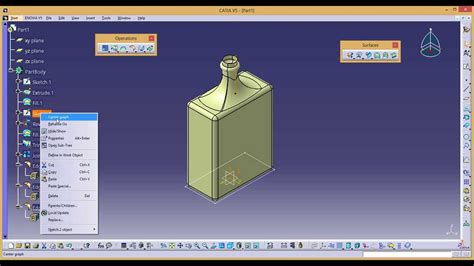 Catia V5 Surface Tutorial Youtube