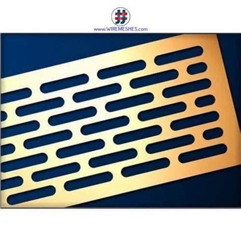 Jjpl Round Capsule Hole Perforated Sheet For Industrial At Sq Ft