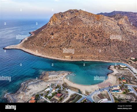 Luftaufnahmen Vom Strand Stavros Kreta Griechenland Am 3 Juni 2018