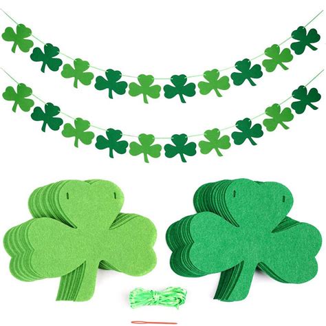 D A De San Patricio Tr Bol Arpillera Banners Colgante Shamrock