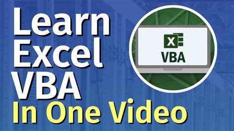 Excel VBA Tutorial For Beginners Excel VBA Training FREE Online