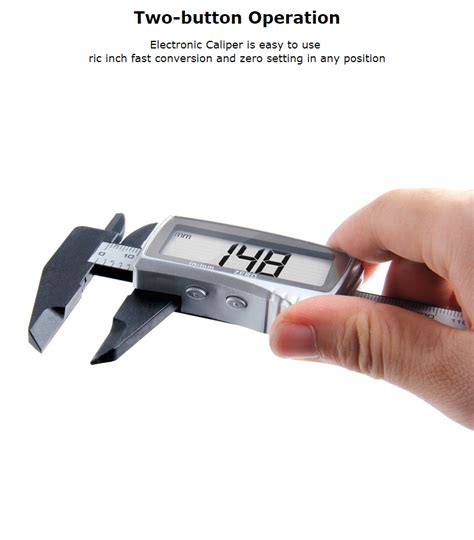 New Digital Caliper 150mm Electronic Digital Vernier Caliper Carbon