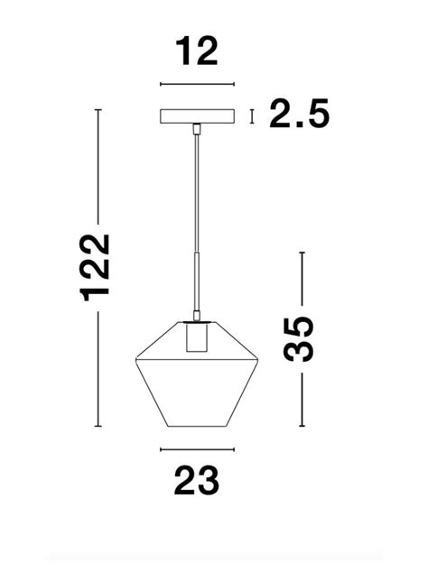 Nova Luce Modern Pendant Glass Luminaires Prisma Gold Metal Clear