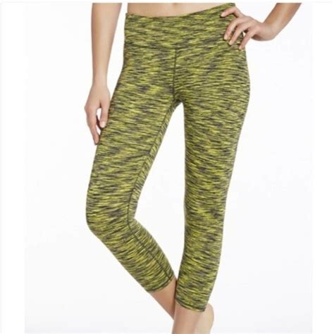 Fabletics Pants And Jumpsuits Fabletics Salar Capri Neon Yellow Black