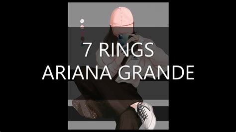 Ariana Grande 7 Rings Lyrical Nightcore Youtube