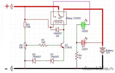 12v Battery Charger With Auto Cut Off Circuit Diagram