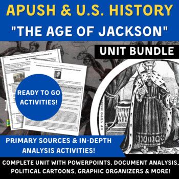 Apush Unit Bundle Andrew Jackson S Presidency Ppts Activities Saq