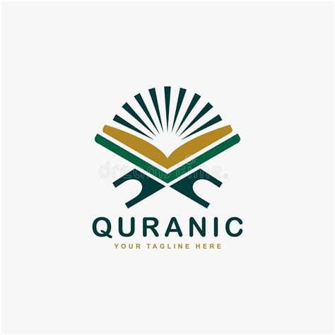 Quran logo design vector. Text of islam illustration symbol. Arabic ...