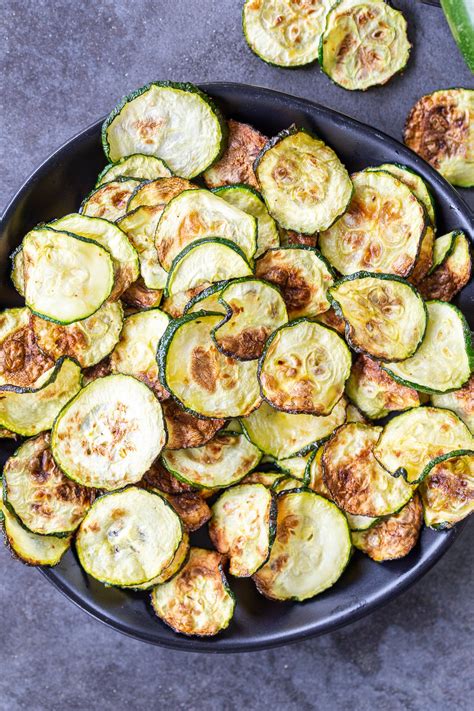 Air Fryer Zucchini Chips (No Breading) - Momsdish