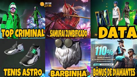 TOP CRIMINAL DE VOLTA AO FREE FIRE SAMURAI ZUMBIFICADO CALÇA ANGELICAL