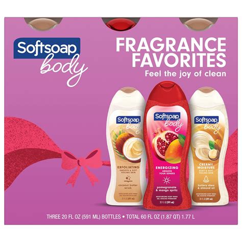 Softsoap Holiday Body Wash T Set Fragrance Favorites