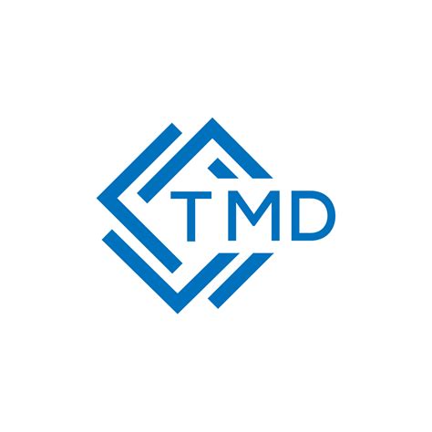 TMD technology letter logo design on white background. TMD creative