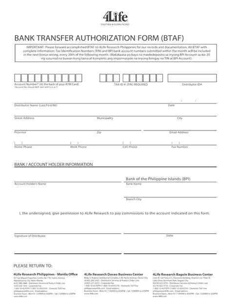 Bank Transfer Authorization Form Complete With Ease Airslate Signnow