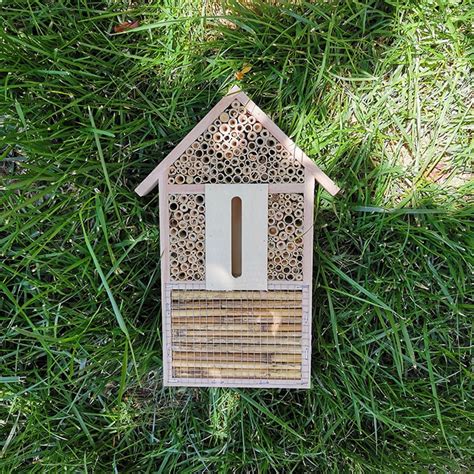 Bird Wildlife Care Wooden Insect Bee House Natural Wood Bug Hotel