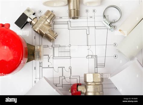 Plan De Arquitectura Y Rollos De Planos Fotografía De Stock Alamy