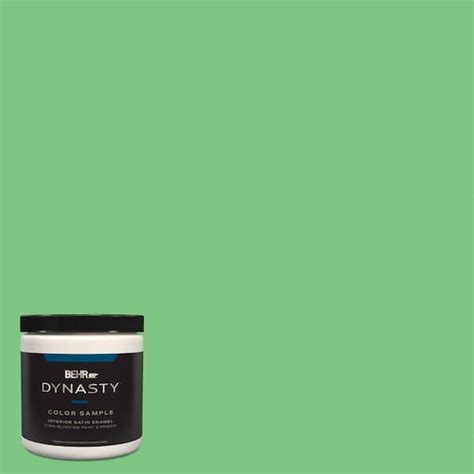 BEHR DYNASTY 8 Oz P390 5 Garden Stroll Satin Enamel Stain Blocking