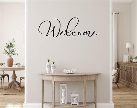 Come In And Stay Awhile Decal Stay Awhile Decal Entryway Etsy