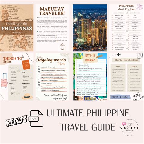 Manila Travel Itinerary Guide Trip Itinerary Printable Philippine