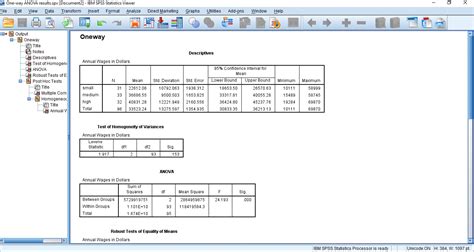 One Way Anova Onlinespss Hot Sex Picture