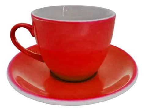 Set X Taza Con Plato De Cer Mica Ml