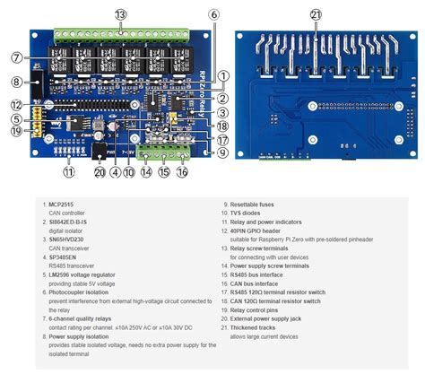 5V Modbus RTU 1Channel Relay Module Input Optocoupler Isolation