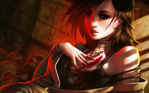 Anime Vampire Girl Wallpapers Wallpapersafari