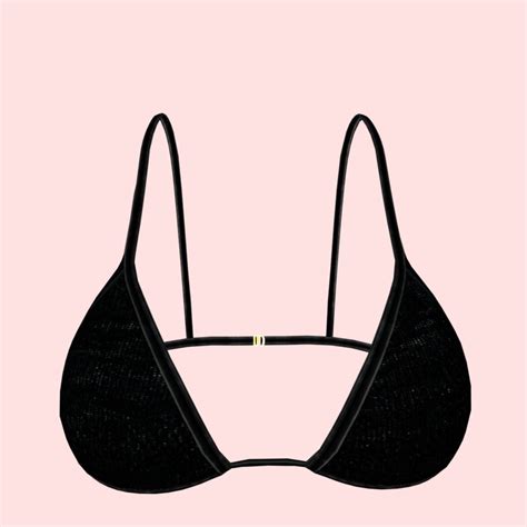 D Model Sexy Black Dotted Bikini P VR AR Low Poly CGTrader
