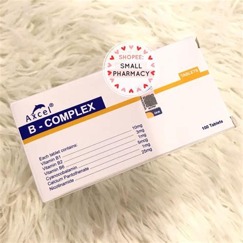 Axcel Vitamin B Complex 100 Tablets Vitamin B Complex Komplek Axcel