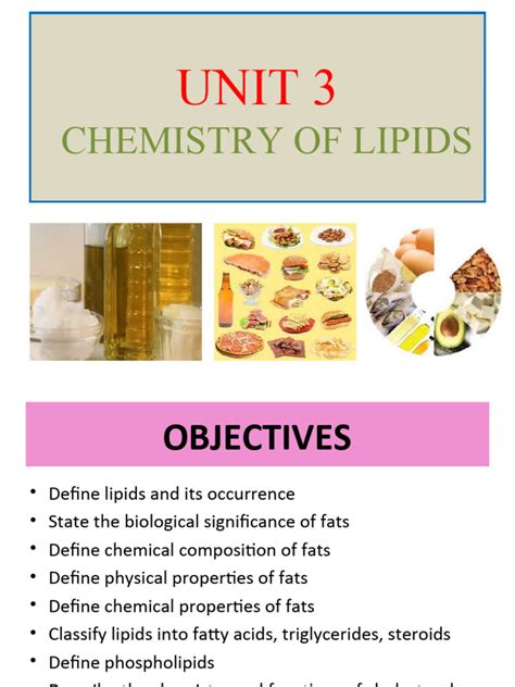 Biochemistry - Chemistry of Lipids | PDF | Lipid | Fat