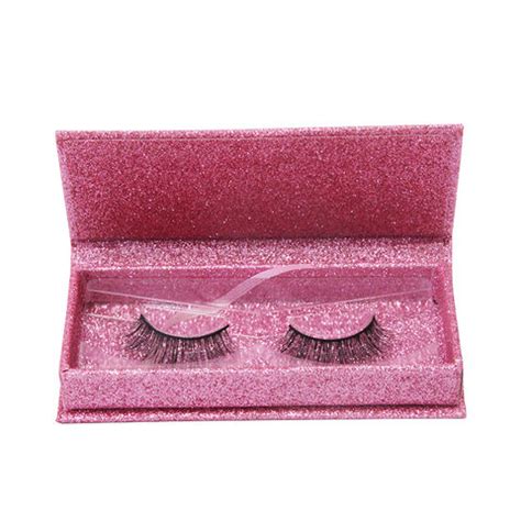 Pink Color Glitter Eyelash Box Magnetic Eyelash Box USD120 00 For