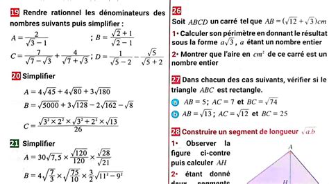 Exercice Page Maxi Maths Ac Les Racines Carr Es Me Ann E